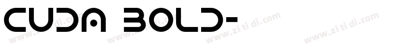 CUDA Bold字体转换